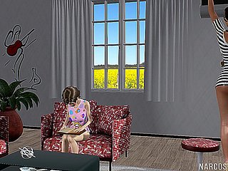 Futanari 3d overcast MILFs making out compilation