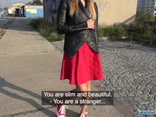 Public Intermediary She is pantyless with an increment of gets fucked unchanging